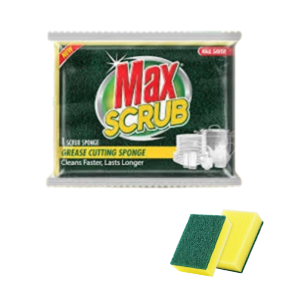 Max Scrub with Sponge (2 in 1)