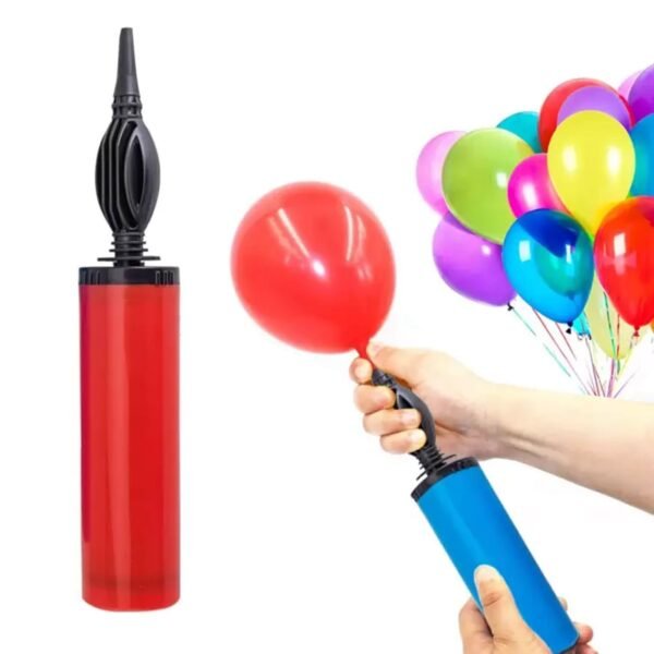 Balloon Pump Double Action Heavy Duty Manual Hand Balloon Blower Inflator Air Pump